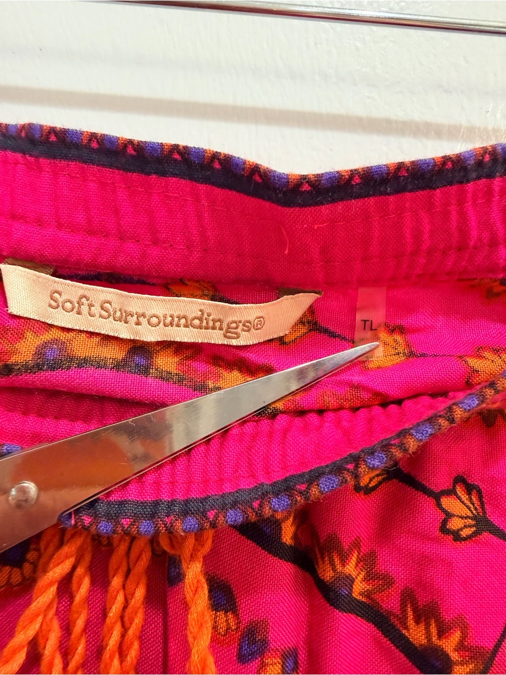 Soft Surroundings Marguerite Maxi Skirt Floral Bora Bora Scarf Print Tall Large - Picture 6 of 14